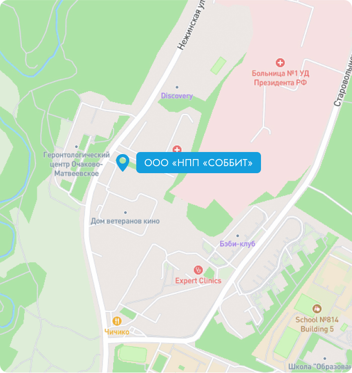 Карта до офиса