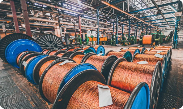 Кабели на производстве