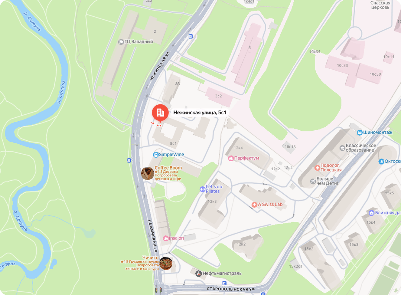 Карта офиса компании СОББИТ